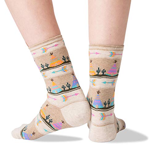 Image of Hot Sox Womens Tee Pee Socks, Denim Heather, 1 Pair, Womens Shoe 4-10