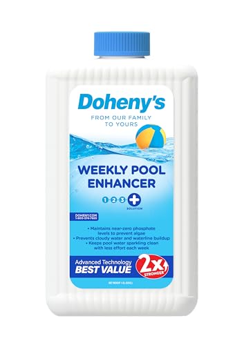 Image of Doheny's Pro-Grade Plus Weekly Pool Enhancer | 3-In1 Pool Solution Removes Organic Waste, Clarifies Water & Protects Your Sanitizer | Safe, Simple & Effective Solutions for All Swimming Pools, 1.5L