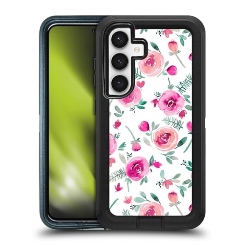 Étui antichoc pour Samsung S24 5G ultra-blindé collection Ninola Roses d'Été