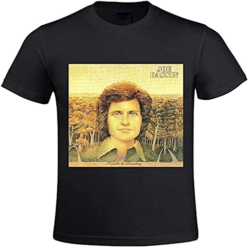 Photo de QIESHEOK Joe Dassin Le Jardin du Luxembourg Unisex O-Neck 100% Cotton Short-Sleeve T-Shirts Black L
