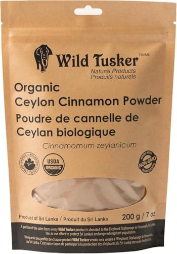 Wild Tusker Large Organic Ceylon Cinnamon - Powder 200g