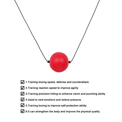Abaodam Kits de bola de boxe com ventosa de sucção de alta elasticidade para boxe