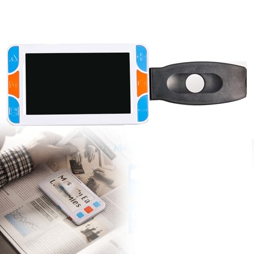 Lenti di ingrandimento per la Lettura, ausilio visivo elettronico Portatile, Display HD da 5,0 Pollici, ausilio visivo Digitale, ausilio di Lettura elettronico Digitale Portatile c