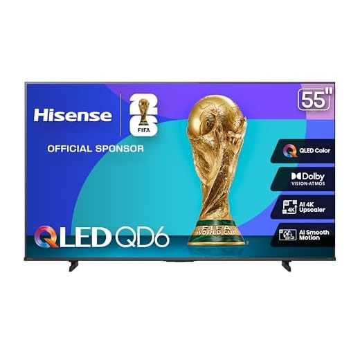 6 Hisense 55" QD6 QLED 4K Fire TV
