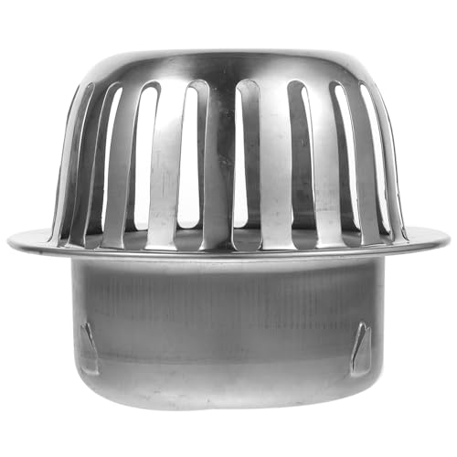 HAMPPLIES Filtro Protector de Canalones Inoxidable Drenaje de Suelo Redondo Reforzado para Terraza y Antiobstrucción y Gran Capacidad para Exteriores Guardián de Bajantes Resistente y