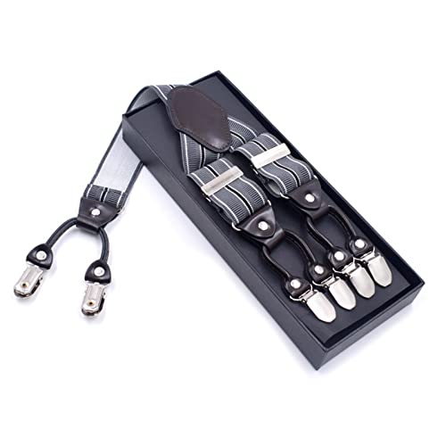 Tirantes para hombre elásticos de alta resistencia con detalles elegantes para trajes formales