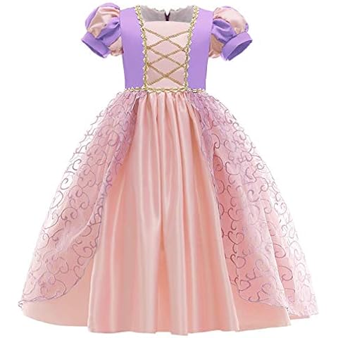 CinheyU Girls Sofia Princess Birthday Dress Rapunzel Carnival Halloween Costume Pageant Christmas Evening Party Dance Ball Gown Purple 007 11-12T Cover