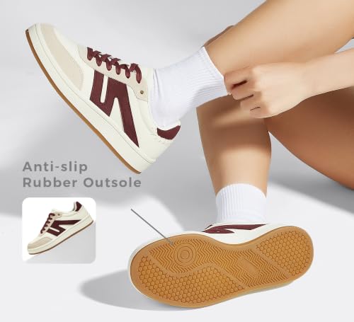 Image of LUCKY STEP Women Retro Gum Sole Fashion Sneakers