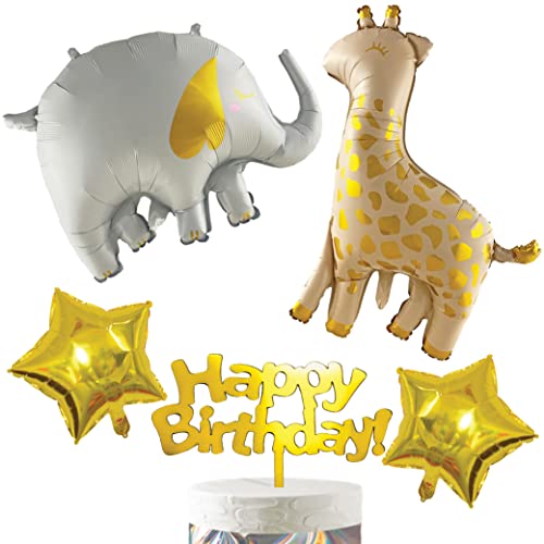 HaHaHa! ベビー 誕生日 飾り付け バルーン セット 赤ちゃん お祝い バースデー パーティー デコレーション HAPPY BIRTHDAY 風船 ケーキトッパー (Happy Birthday)のサムネイル