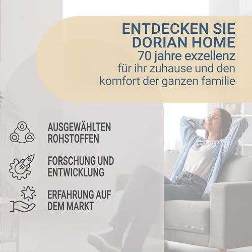 Dorian Home Bademantel Mikrofaser Herren Damen – Leicht, Weich, Schnelltrocknend, Platzsparend – Kapuze, Taschen, Gürtel, Aufhänger – Waschbar, Bügelfrei, Antiallergisch