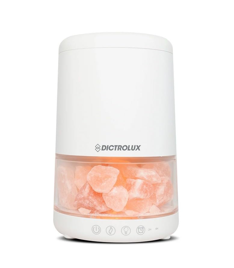 Diffusore di Essenze con Sale Rosa dell'Himalaya ad ultrasuoni