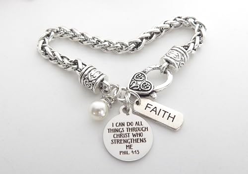 Religious Bible Verse Bracelet for Her Scripture Quotes Bracelet Faith Christian Jewelry Encouragement for Women Friend3