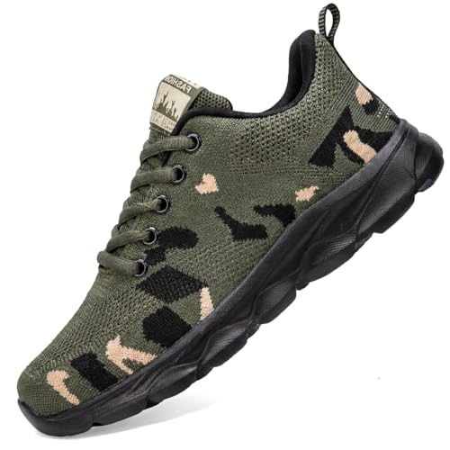Womens Running Walking Shoes Tennis Sneakers Casual Athletic Footwear for Hiking and Workouts Stylish Fashionfor Outdoor Activities Everyday Lightweight Comfortable Camouflage Green US 8.5