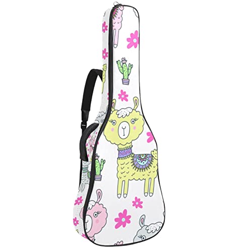 Hondank Housse de transport étanche pour guitare avec bandoulière réglable Motif alpaga et fleurs, Multicolore 01., 42… - Les Beatles, Paul McCartney, John Lennon, RIngo Starr, George Harrison Hondank Housse de transport étanche pour guitare avec bandoulière réglable Motif alpaga et fleurs, Multicolore 01., 42…