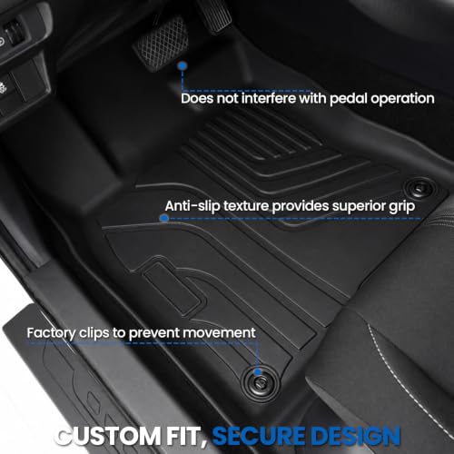 Image of Floor Mats for Honda Civic 2022-2026, with Cargo Mat | Only Sedan & Gas, Full Protection Mat Set with Cargo Liner, All Weather TPE, Non Slip & Odorless, 11th Gen Civic Accessories