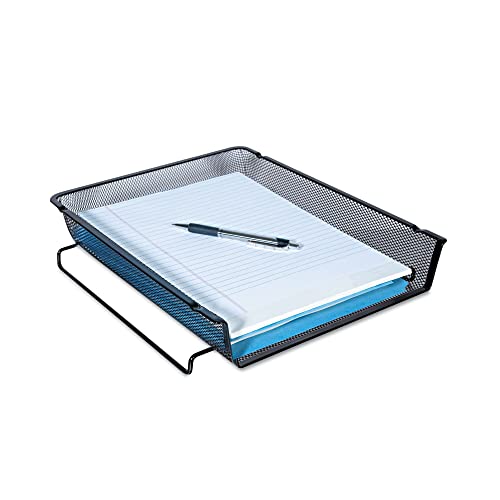 Mesh Stackable Front Load Tray noir : la solution au désordre des documents sur le bureau - 2