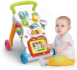 Ramus Kid Toy Children Musical Walker Push & Pull Toy for Toddlers & Kids Baby Activity Walker Toy Comes with Two Patterns Price In India