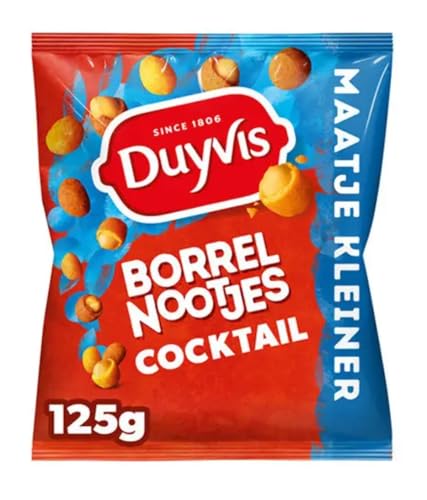 Peanut Crisps | Duyvis | Borrelnootjes' Pinda's Cocktail | Total Weight 4.41 ounce