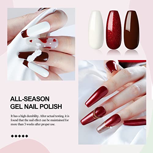 Shelloloh 20 Stück UV Nagellack, UV Farbgel Set Gel Nagellacke Set Soak Off UV Gel Nagellack Pastell Gelnägel Set Design… – Bild 5