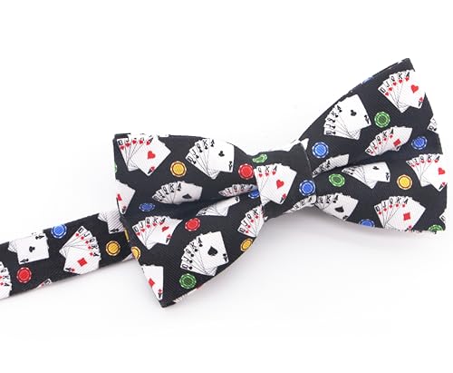 Image of Colorful Fun Pattern Pre-Tied Bow Tie Mens Floral Space Adjustable Bowtie