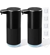RYTOXILO Black Liquid Automatic Soap Dispenser 2 Pack