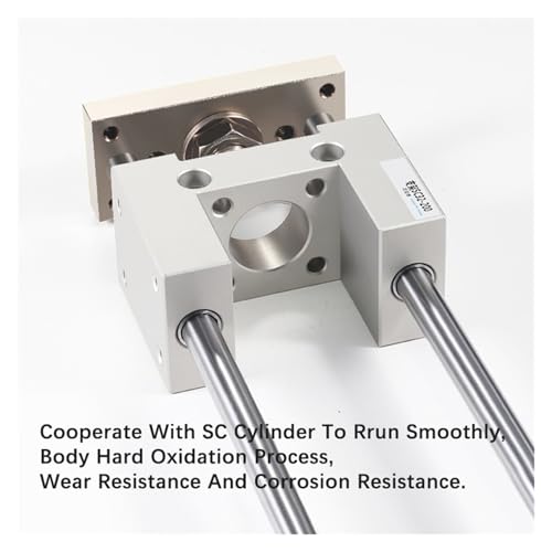Support de guidage cylindre SC40 pour éliminer la flexion mécanique 100mm - 8