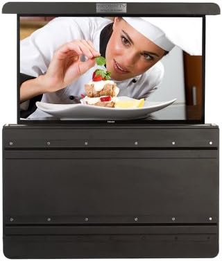 Weatherproof Automated 46-Inch TV Lift Enclosure, Small Front Mount, Black