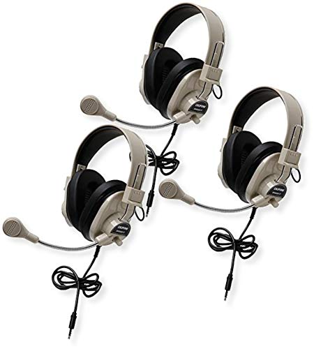 Califone 3066AVT Deluxe Multimedia Stereo Headset with to Go