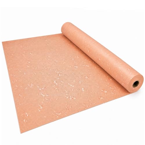 Professional Waterproofing Membrane for Shower, 3.3Ft x 33Ft (108 Sq Ft) 23.6 Mils Thick Uncoupling Polyethylene Tile Underlayment Membrane for Bathroom, Kitchen,Saunas and Wet Areas