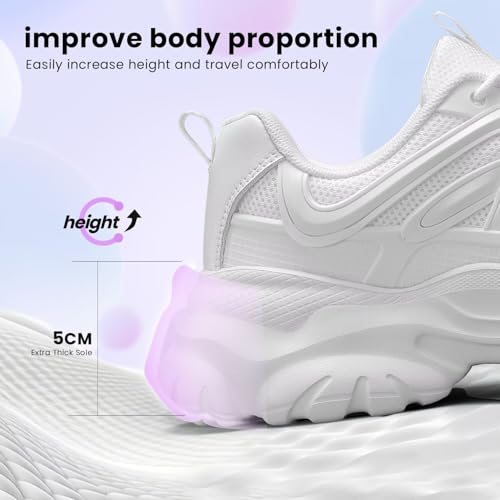 Women's Road Running Shoes Non Slip Ladies Walking Fashion Athletic Chunky Sneakers Work Gym Comfort Lightweight Mesh Soft Sole - Image 6