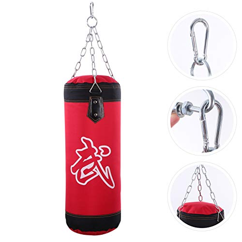 Conjunto de saco de pancada e luvas de boxe BESPORTBLE, saco de treinamento vazio com correntes de 6
