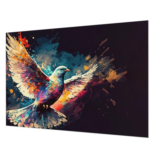 Papier peint oiseau coloré pour décorer une chambre à coucher