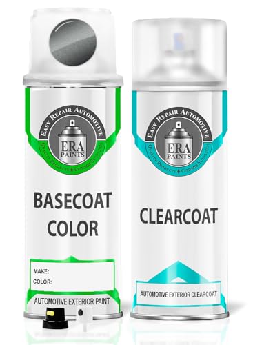 ERA Paints NH705M - Nimbus Gray Metallic for HONDA Exact Match Automotive Touch Up Paint Spray - Essential Kit