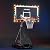 Cofiyard LED Basketball Hoop Outdoor with 44 Inch Shatterproof Backboard, 10FT Height Portable Basketball Hoop Outdoor, Adjustable Basketball Goal System with Extra Sandbag