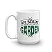 Produktbild LESKETH Life Begins The Day You Start A Garden Quotes Coffee & Tea Gift Mug Cup for A Gardening Enthusiast Mom, Dad, Sister, Brother, Aunt & Uncle (15oz)