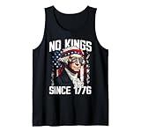 No Kings in America Since 1776 Distressed USA Flag Vintage Tank Top
