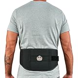 Ergodyne ProFlex 1500 Weight Lifters Style Back Support Belt, XX-Large, Black