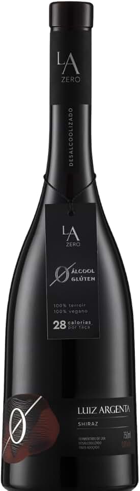 VINHO LUIZ ARGENTA SHIRAZ ZERO ÁLCOOL 750ML