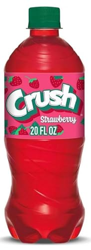 B4Y Crush Strawberry Soda, 20 Oz Bottles - Pack of 10