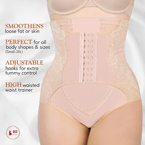Ablesa Shapewear For Women Tummy Control 2 Pack - Stomach Shapewear With Girdles For Women Extra Firm Tummy Control Beige #TOP1