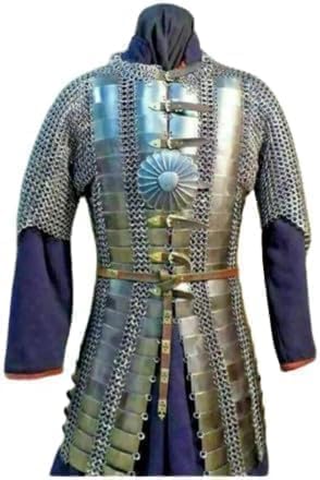 Medieval Chainmail & Plate Cuirass – Battle-Ready Warrior Chest Armor for Reenactment & Cosplay