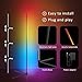 Tyute LED Corner Floor Lamp, 68+ Scenes, 16 Million Colors Corner Light with App & Remote Control, 65” Smart RGB Ambient Lighting with Music Sync, Mood Lighting for Bedroom, Living Room, Gaming Room
