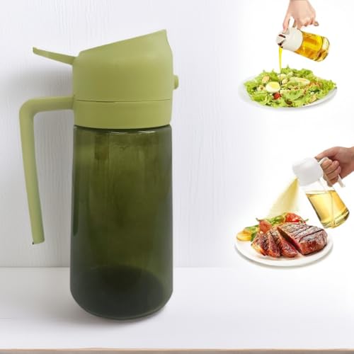 Oil Dispenser for Kitchen - 2 in 1 Olive Oil Dispenser and Oil Sprayer - Olive Oil Dispenser Bottle - Olive Oil Sprayer for Cooking