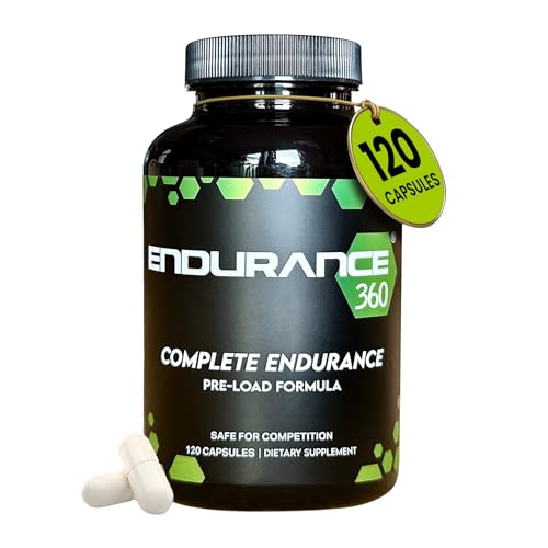 Endurance 360 Complete with Electrolytes, Creatine and Beta Alanine - Fast Legs & Stamina, Leg Cramp Prevention, Oxygen Delivery with Rhodiola, Muscle Recovery, VO2 Max Boost, Lactic Acid Buffer