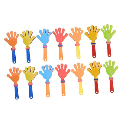 WEKAMOS Hand Clapper Juguetes de Mano 20 Piezas Generador de Ruido para Fiestas y Conciertos Instrumento Compacto para Animaciones Celebraciones y Actividades Escolares Colores Aleatorios