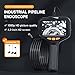 Borescope, Endoscope Camera with Light,Dual Lens Industrial, 1080P HD Inspection Camera - 2m/6.5FT Flexible Cable, IP67 Waterproof, 8+1 Adjustable LED Lights for Automotive, Plumbing, Drain, Pipe