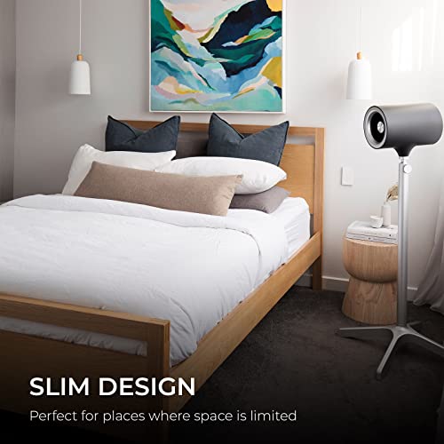 Everdure 49.4 Inch Indoor/Outdoor Pedestal Fan, 6 Speed Settings, Targeted Airflow Control, Oscillating Fan, Remote Control Included, Perfect Cooling Fan For Bedroom, Living Room, Home Office, Black #TOP3