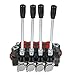 findmall Hydraulic Control Valve 4 Spool 11GPM Standard Double Acting Cylinder BSPP Interface