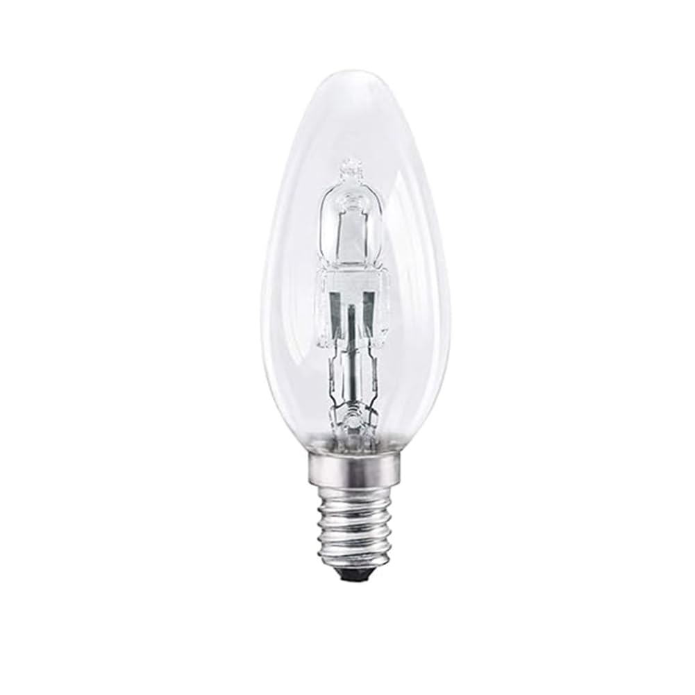 Small Screw-Base Candle Bulbs 40W, Pack of 10 Clear Screw-Base Bulbs SES/E14 Socket, 420 Lumens, Warm White 2700K, 240V,42w