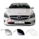 Trimla Front Tow Cover Fit 16-20 Mercedes-Benz CLA-Class Coupe W117 Facelift for CLA180 CLA200 CLA220 CLA250 2016 2017 2018 2019 2020 Bumper Hook Eye Cap 1178851300 (White)
